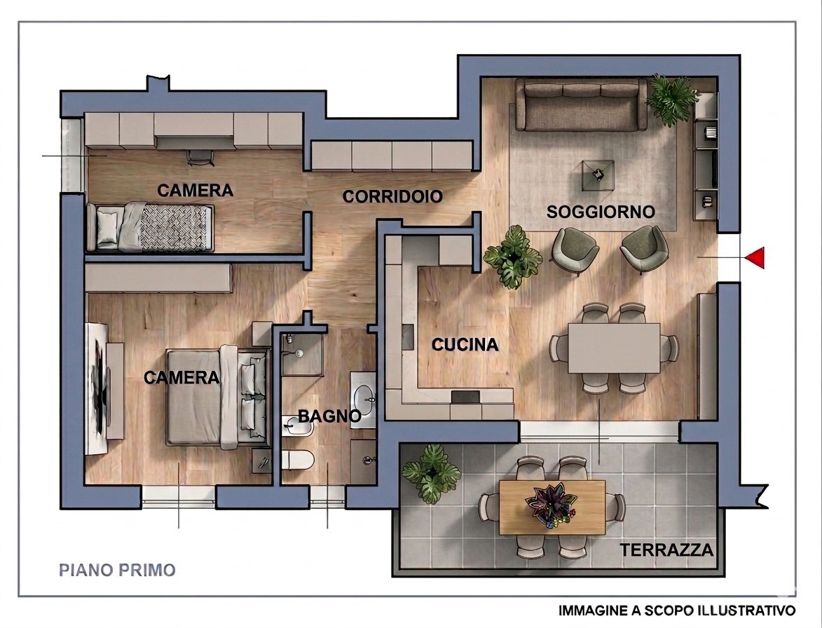 DISEGNO B 001.png - Appartamento RODENGO SAIANO 26, Rodengo Saiano - foto 2