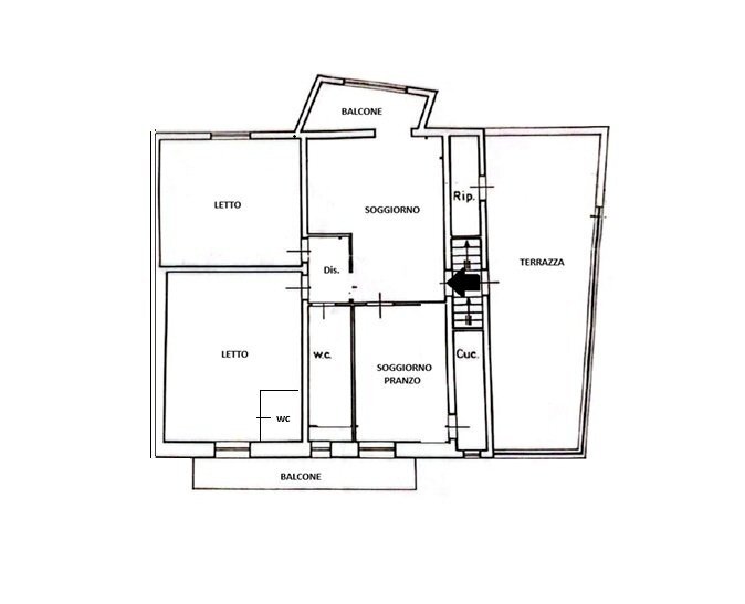 PLANIMETRIA - Villa Via Cappuccini 98, Monopoli - planimetria 1