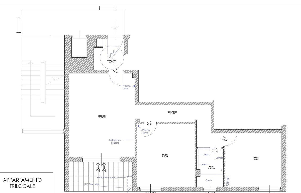Planimetria.jpg - Trilocale Via Ignazio Danti, Firenze (zona Santa Maria Novella) - planimetria 1