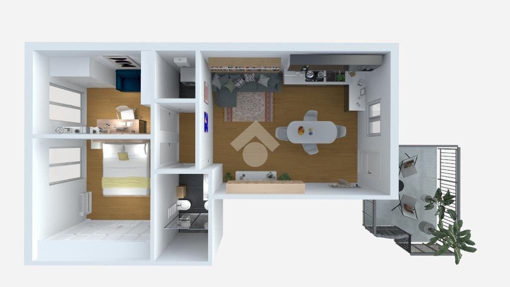 Trilocale Via davanzati bernardo, Milano (zona Dergano) - planimetria 1