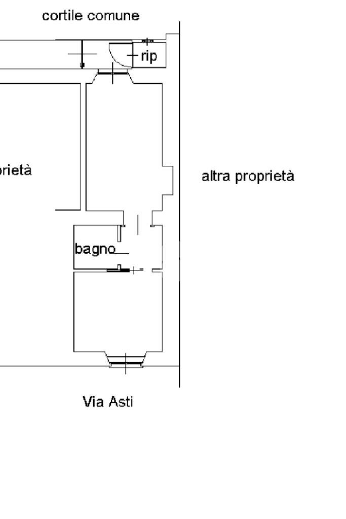Bilocale Via Asti, Torino (zona Borgo Po) - planimetria 1