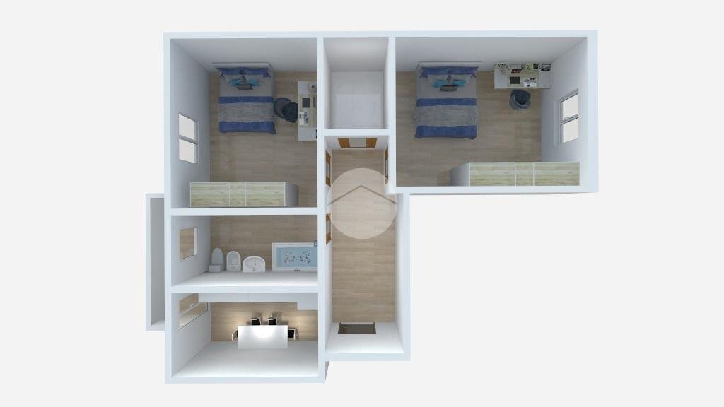 Bilocale Via Carlo Imbonati, Milano (zona Maciachini) - planimetria 1