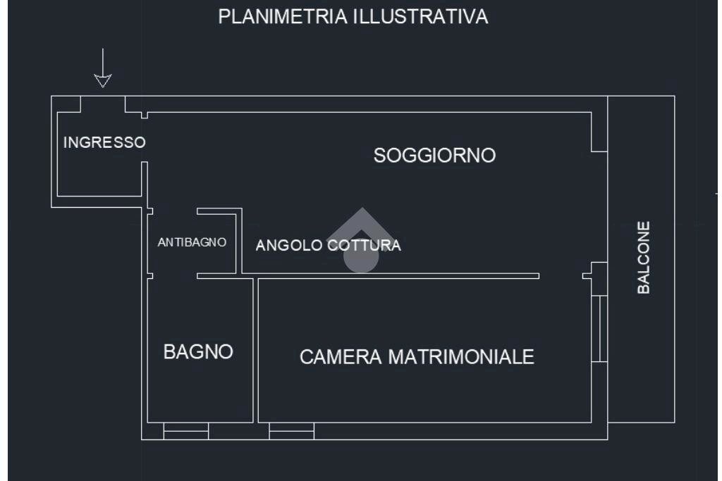 Bilocale Via Benedetta, Parma - planimetria 1