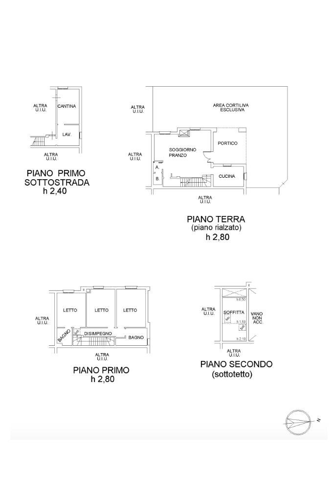 Villa a Schiera Via Ferruccio Cambi, Modena (zona Villanova) - planimetria 1