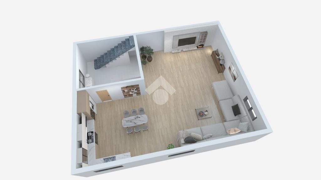 Portion of a house Via Torino, Settala - floor plans 1