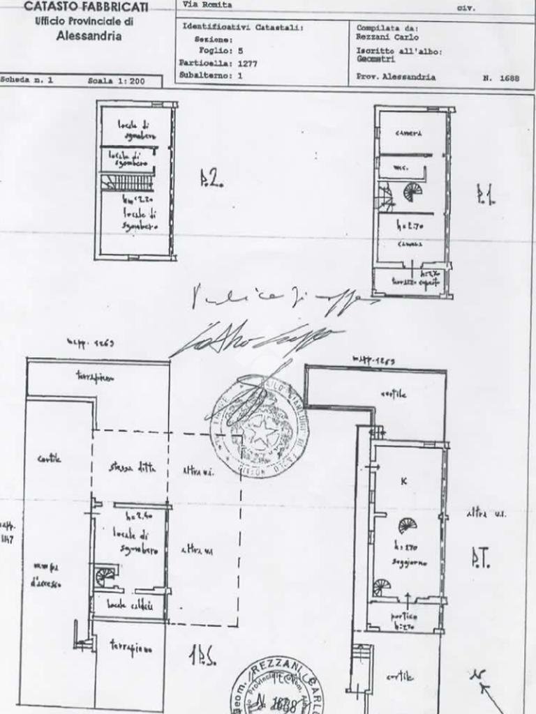 Porzione di casa Via G. Romita, Serravalle Scrivia - planimetria 1