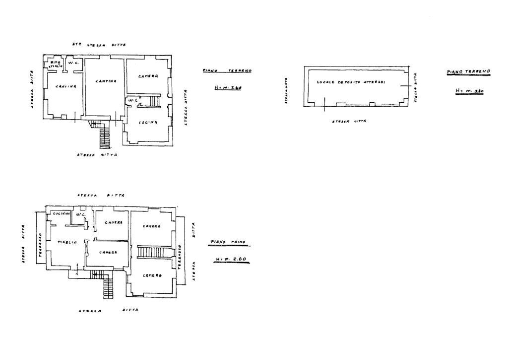 Casa indipendente Via Poggio, Grognardo - planimetria 1