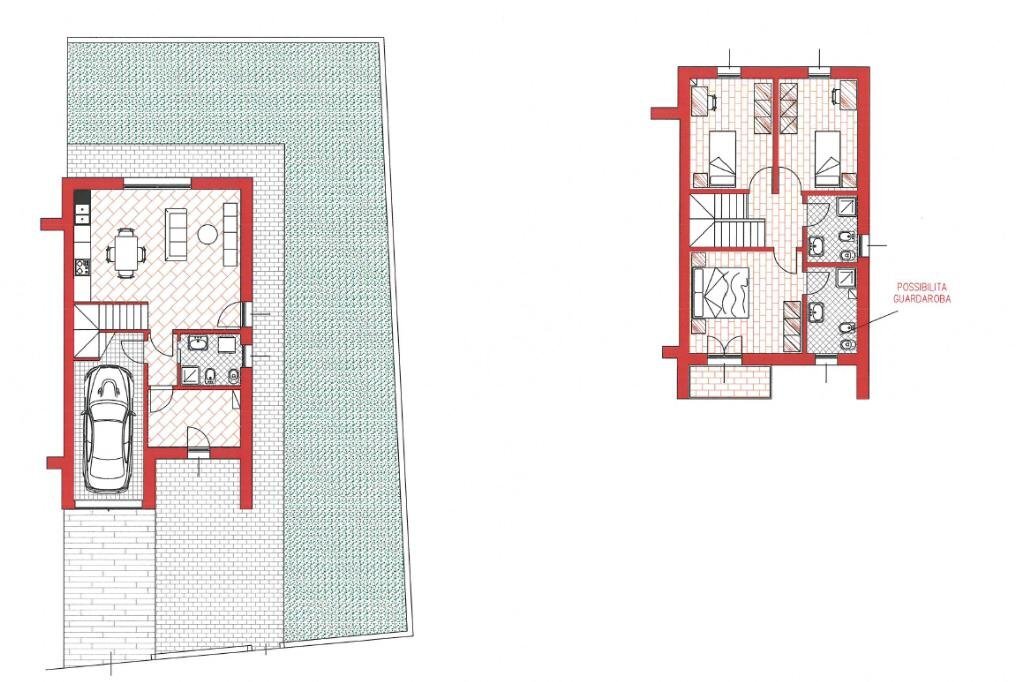 Villa a Schiera Via via alessandro tassoni, Reggio nell'Emilia - planimetria 1