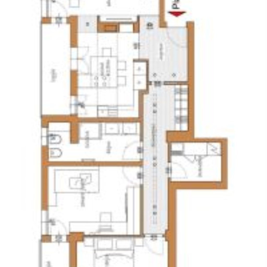 Quadrilocale Via Byron, 2, Bologna - planimetria 1