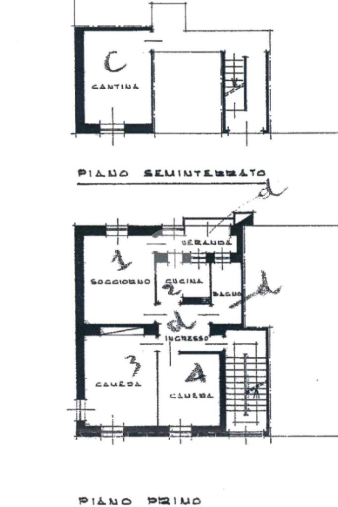 Apartment Via Spina, Vigliano Biellese - floor plans 1