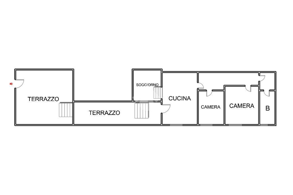 Quadrilocale Via Belvedere, Albissola Marina - planimetria 1