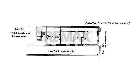 Pianta 2D - Trilocale Via Dei Sanguinelli
 
45/47, Catania - planimetria 1