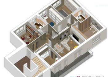 Pianta 3D - Appartamento Via dei Piceni
 
7, L'Aquila - foto 26