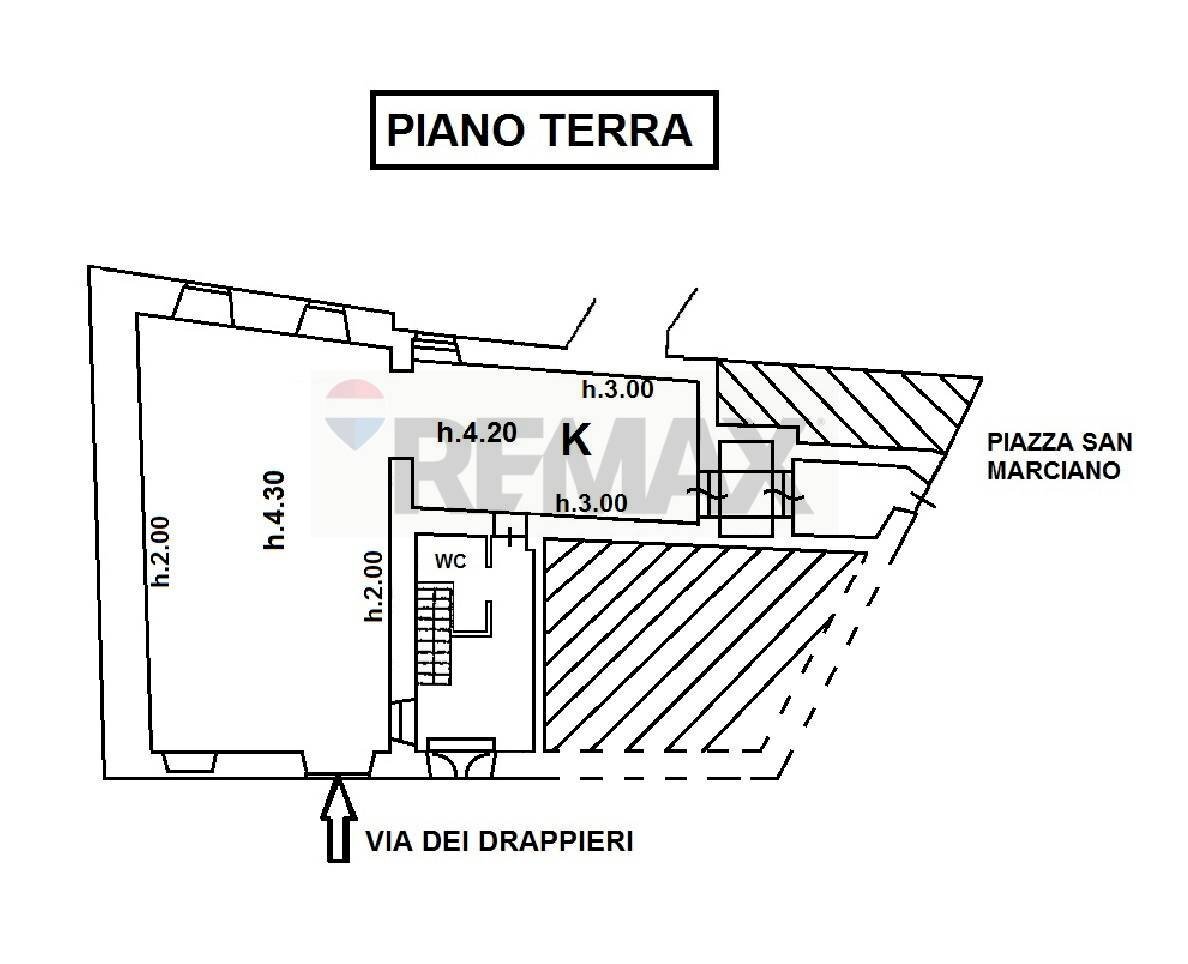 Pianta 2D - Locale Commerciale L'Aquila - planimetria 1