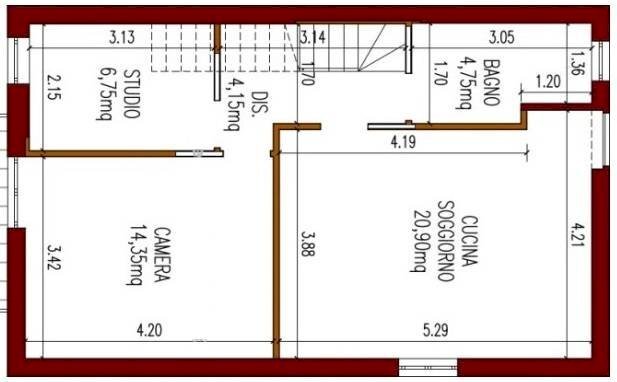 Foto 7 - Apartment via Cotonificio, Udine - floor plans 1