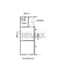 Pianta 2D - Trilocale Via Portello
 
30, Palermo - planimetria 1