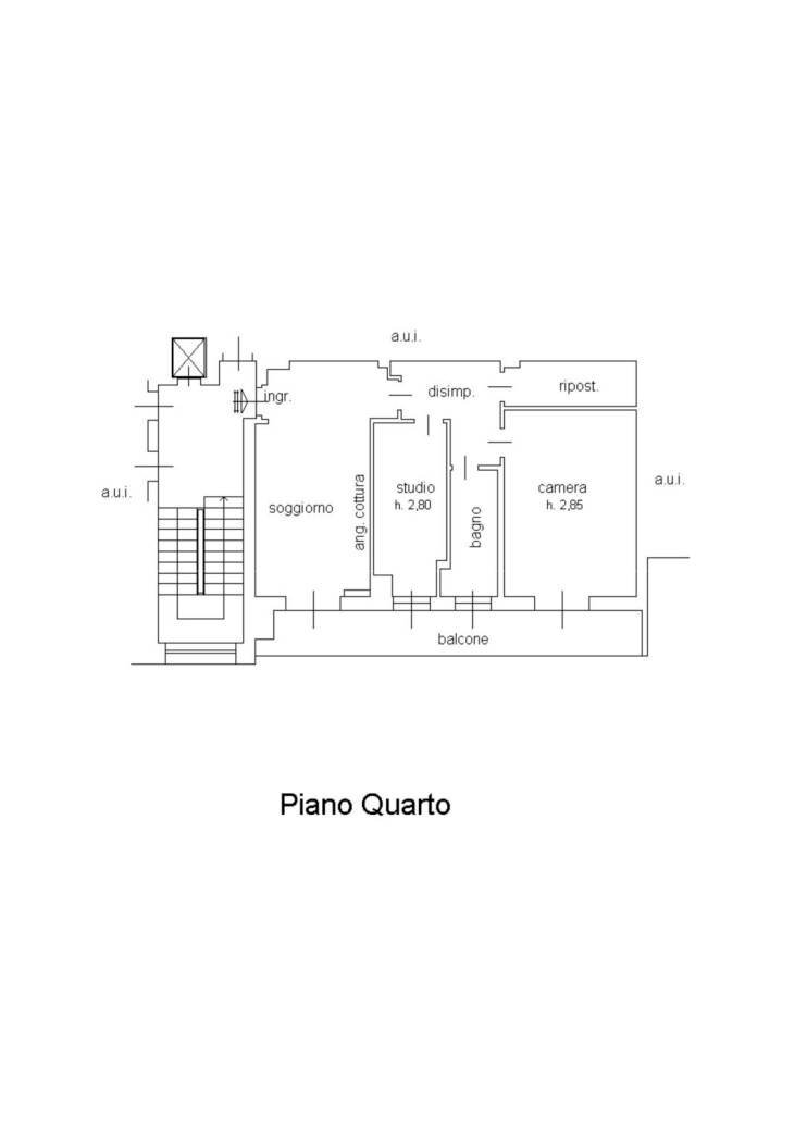 Trilocale via Guglielmo Oberdan, 76, Ferno - planimetria 1