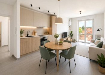 Cucina - Trilocale via Guglielmo Oberdan, 76, Ferno - foto 2