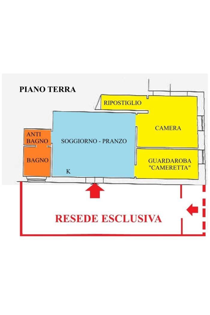 Appartamento via Ugo Foscolo, Campi Bisenzio - planimetria 1