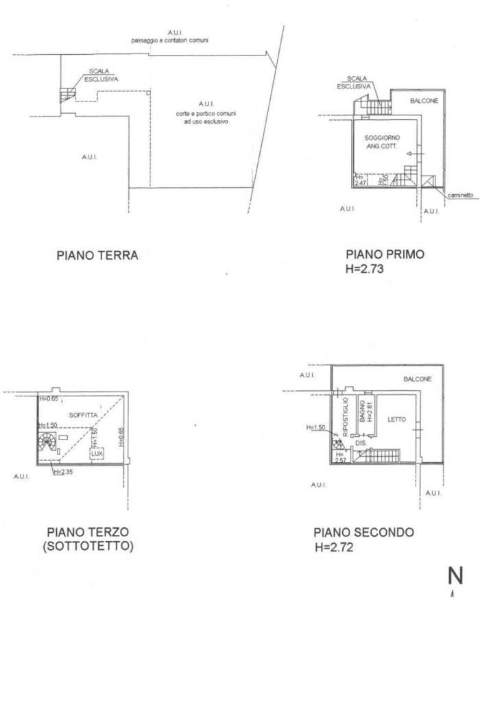 Terraced Villa viale Benvenuto Cellini, Ravenna - floor plans 1