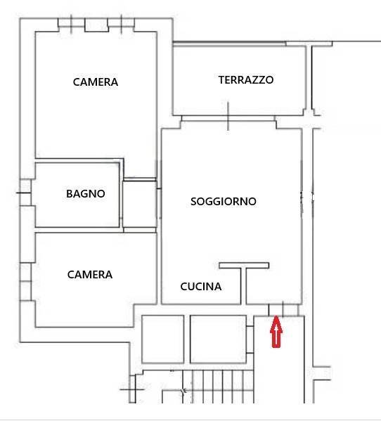 Appartamento via Campi, SN, Sala Baganza - planimetria 1