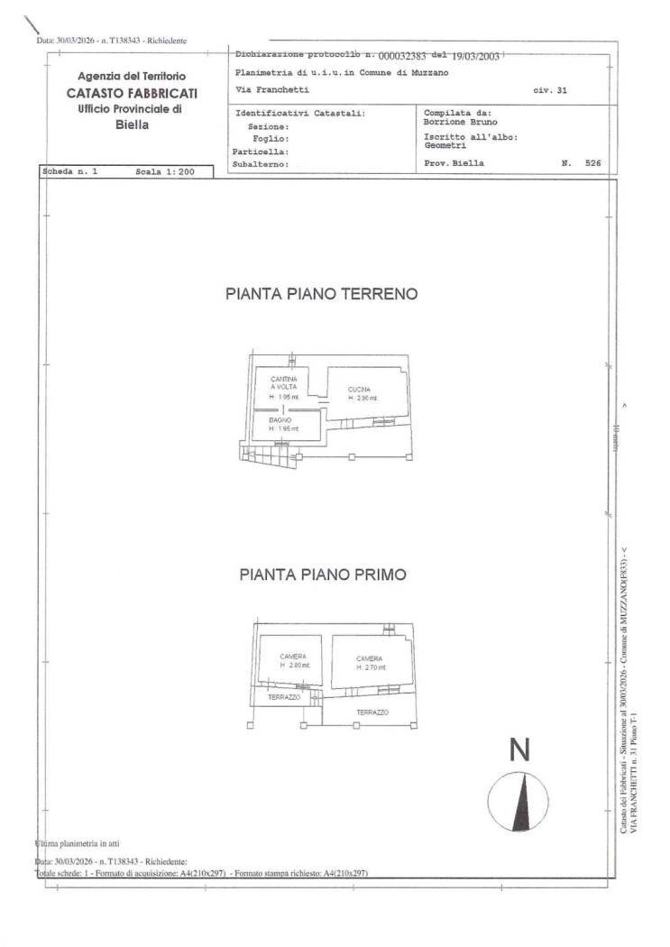 Villa a Schiera via Raimondo Franchetti, 31, Muzzano - planimetria 1