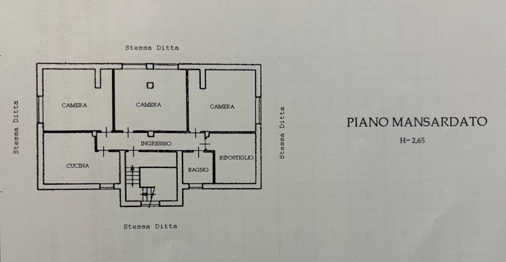 Appartamento via Dino Buffa, 5, Campiglione Fenile - planimetria 1