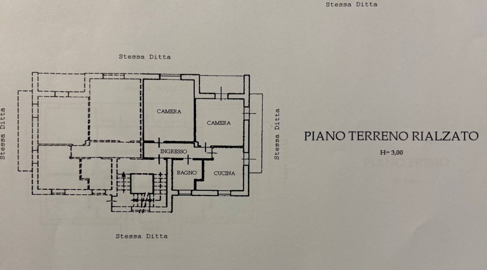 Appartamento via Dino Buffa, 5, Campiglione Fenile - planimetria 1
