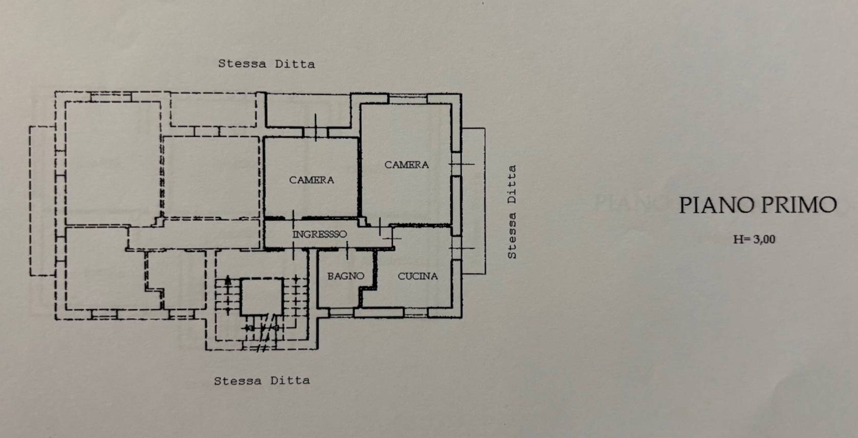 Trilocale via Dino Buffa, 5, Campiglione Fenile - planimetria 1