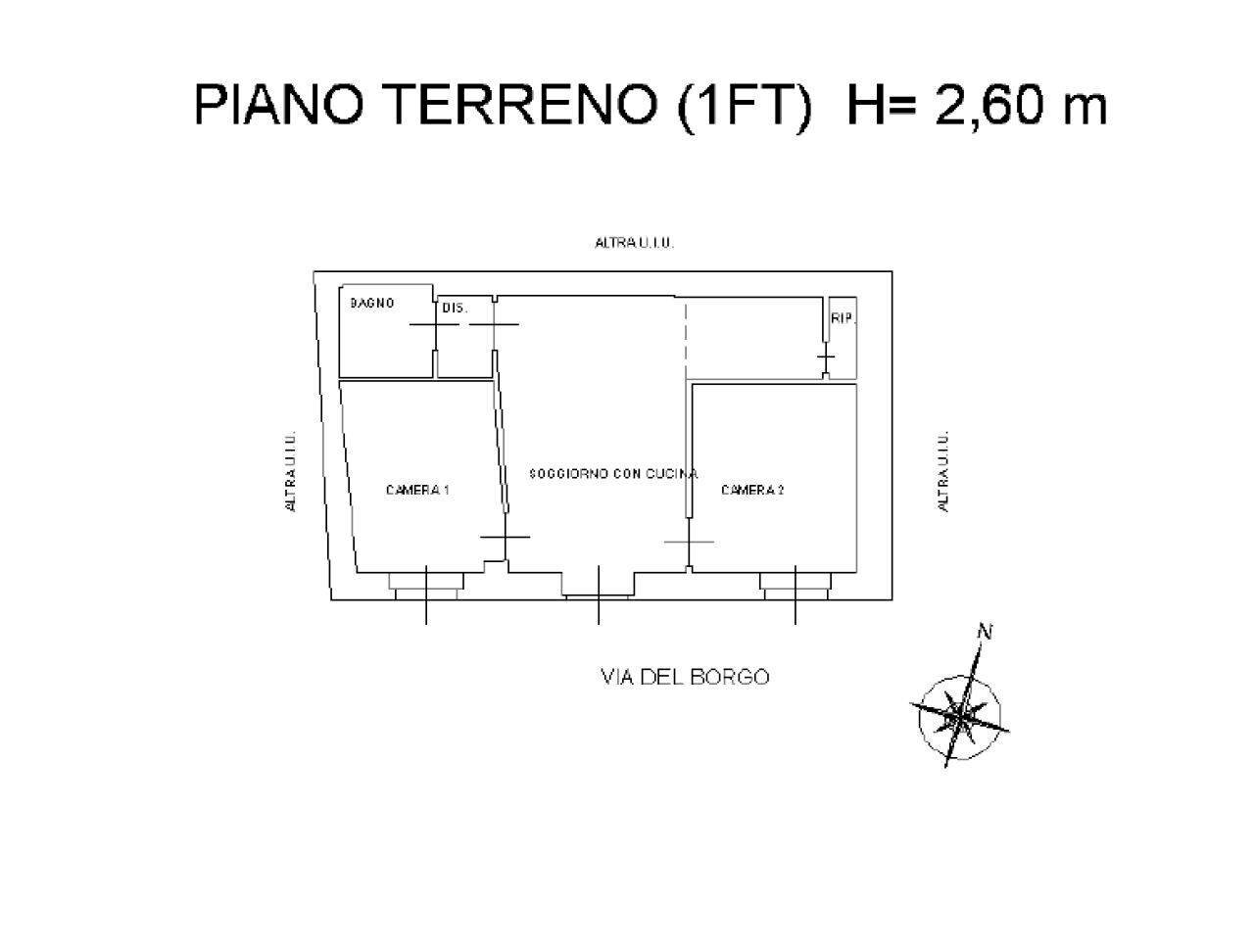 Trilocale Borgata Les Arnauds, 25, Bardonecchia - planimetria 1