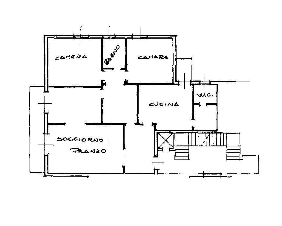 Four-room apartment Bologna (neighborhood Colli) - floor plans 1