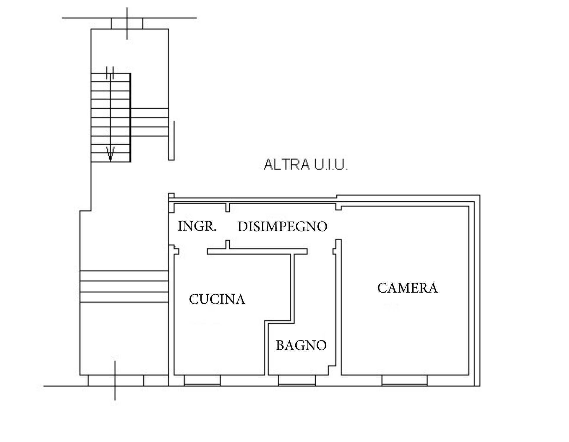 Appartamento via Vittorio Veneto, Bologna (zona Saffi) - planimetria 1