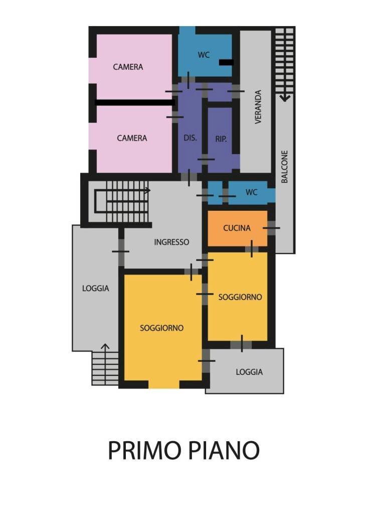 Villa via del Fabbro, Ravenna (zona San Pietro in Vincoli) - planimetria 1