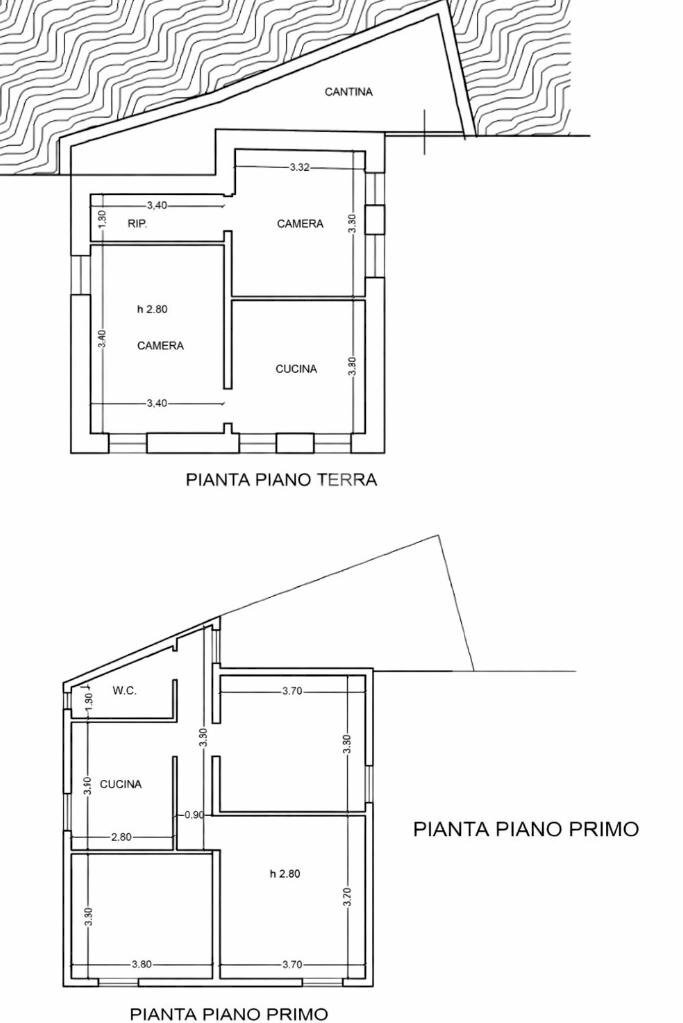 Building land Via buscarin, Imperia - floor plans 1