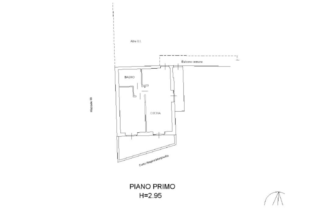 Bilocale Corso Regina Margherita, Volpiano - planimetria 1