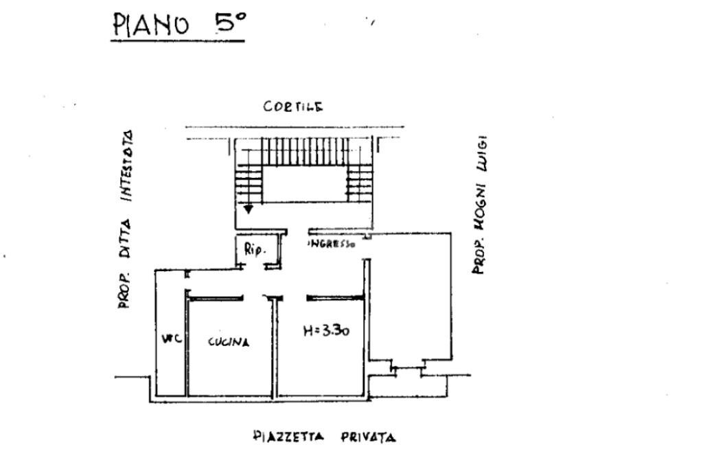 Three-room apartment Via L. Cadorna, Vado Ligure - floor plans 1