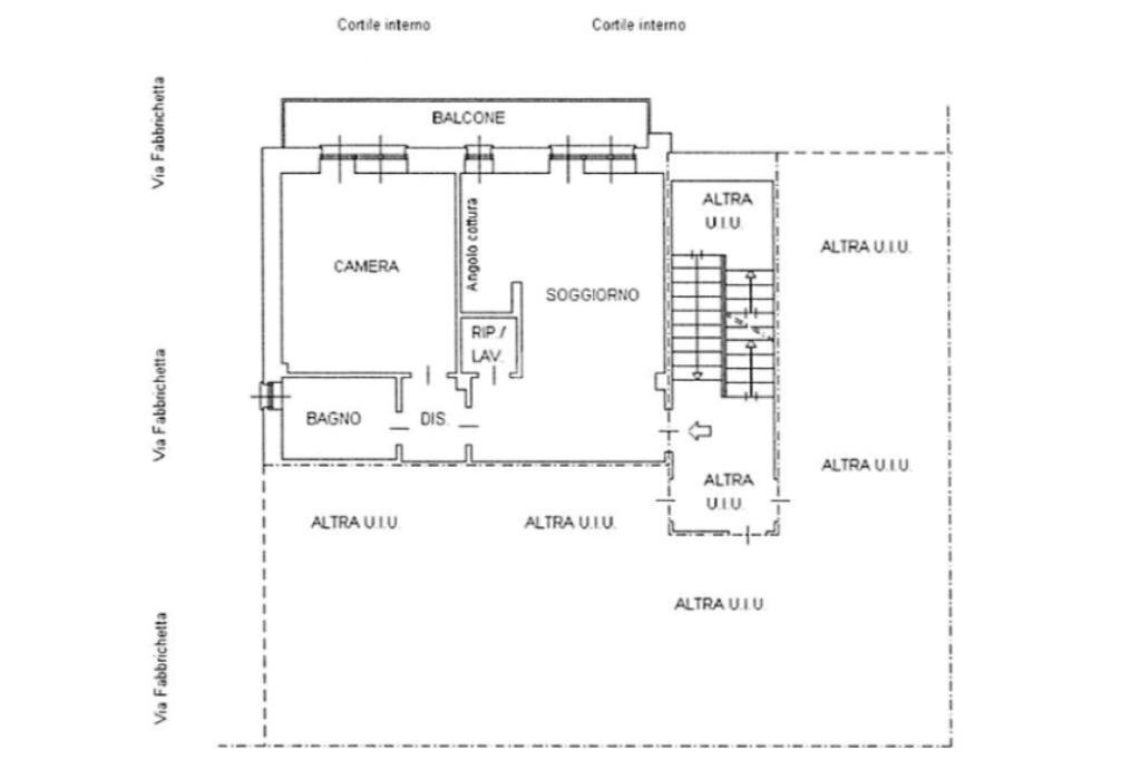 Bilocale Via Fabbrichetta, Grugliasco - planimetria 1