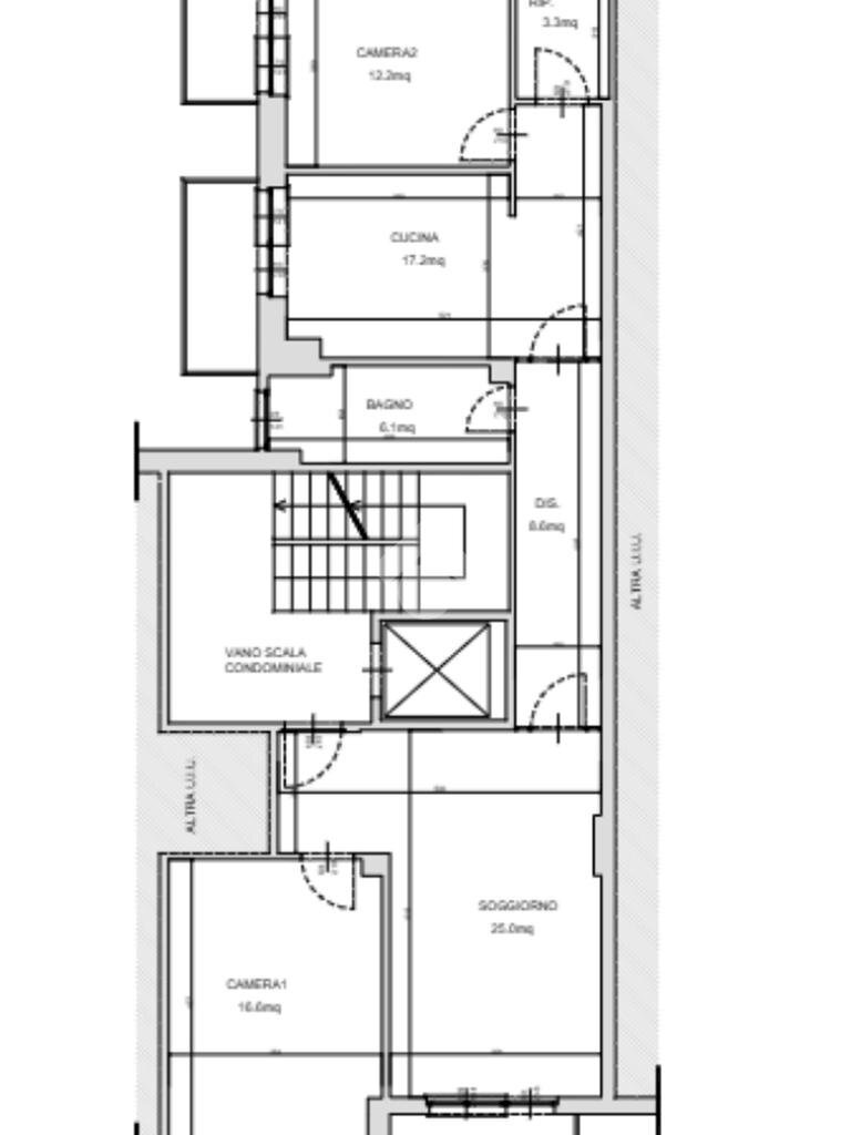 Quadrilocale Via Cavour, Rivoli - planimetria 1