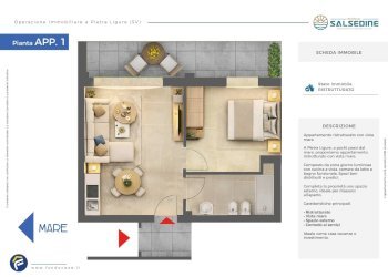 Foto 3 - Two-room apartment Via Bellino, Pietra Ligure - photo 3