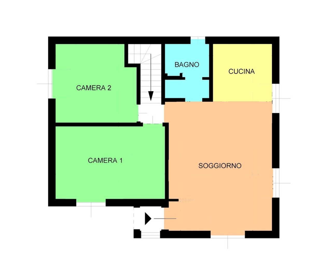 Villa strada Monte Ortigara, Sanremo - planimetria 1