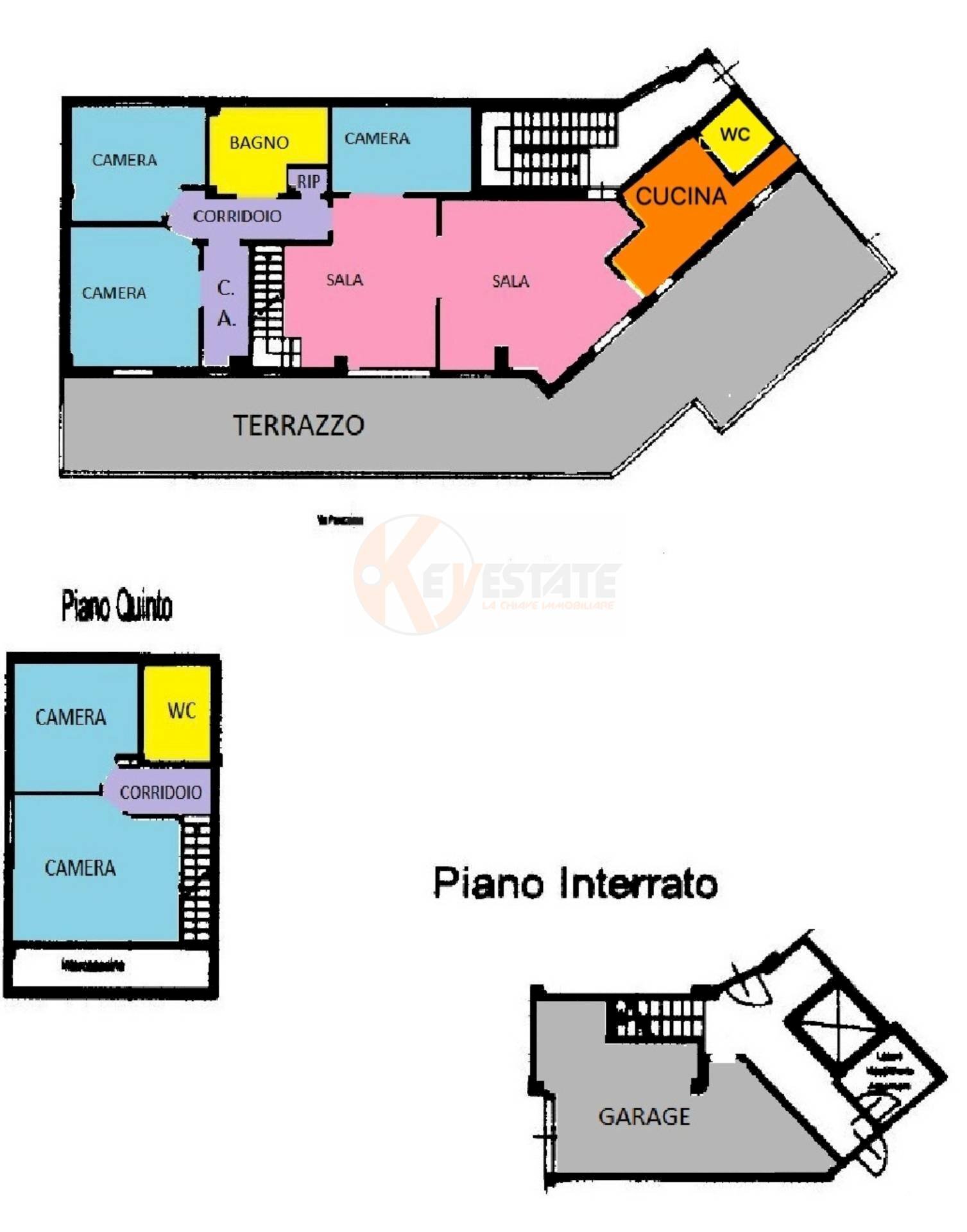 Foto 76 - Attic Via Prunizzedda
 
84, Sassari - floor plans 1