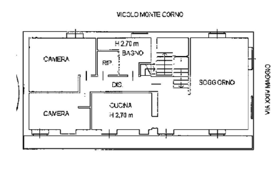 Appartamento Via montecorno, Rivoli - planimetria 1
