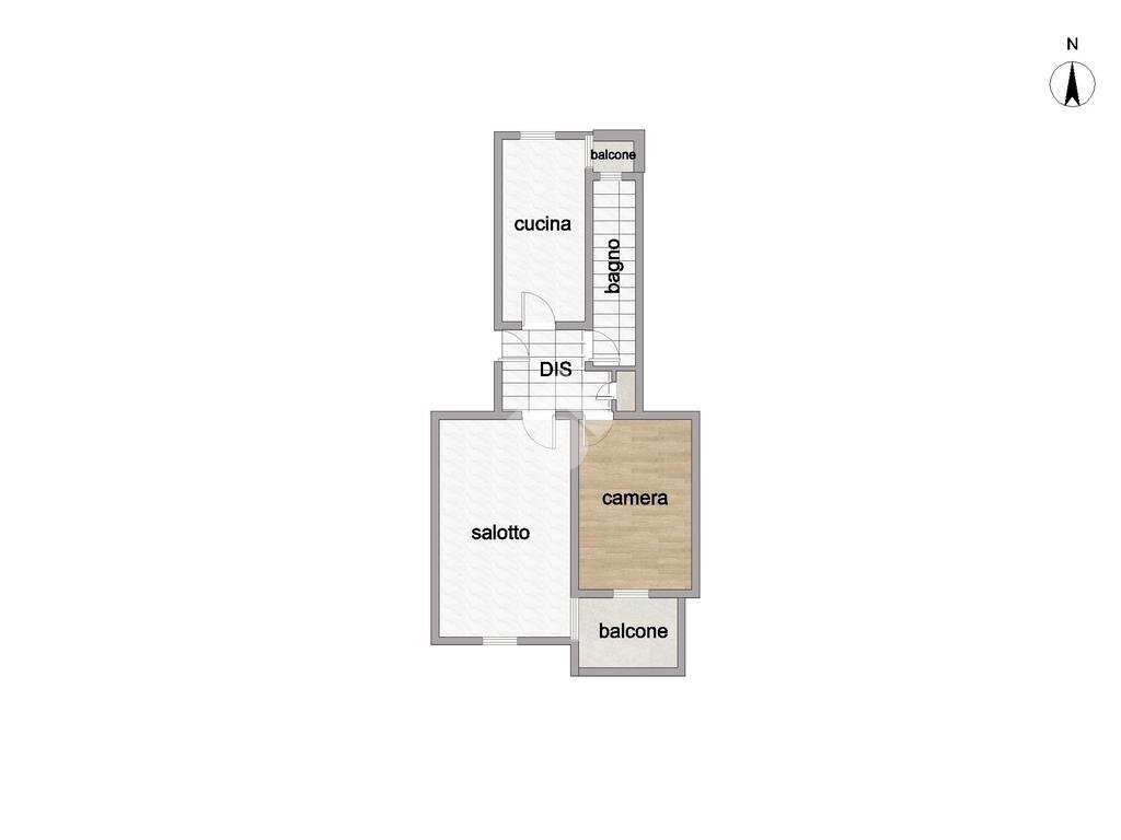 Trilocale Via Buenos Aires, Torino (zona Santa Rita) - planimetria 1