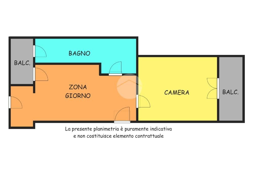 Bilocale Via Andrea Sansovino, Torino - planimetria 1