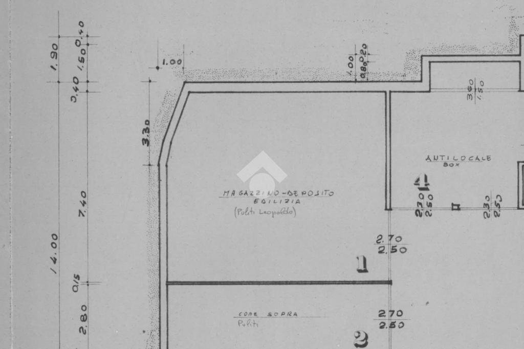 Box Rue de la Gare, Chatillon - planimetria 1