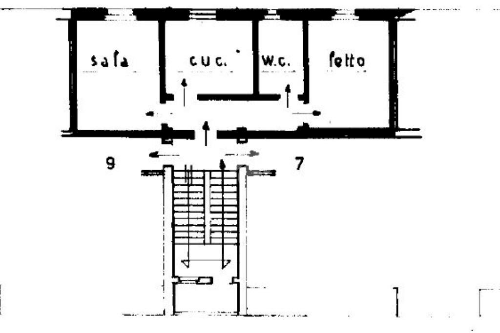 Three-room apartment Via clerico, Crescentino - floor plans 1