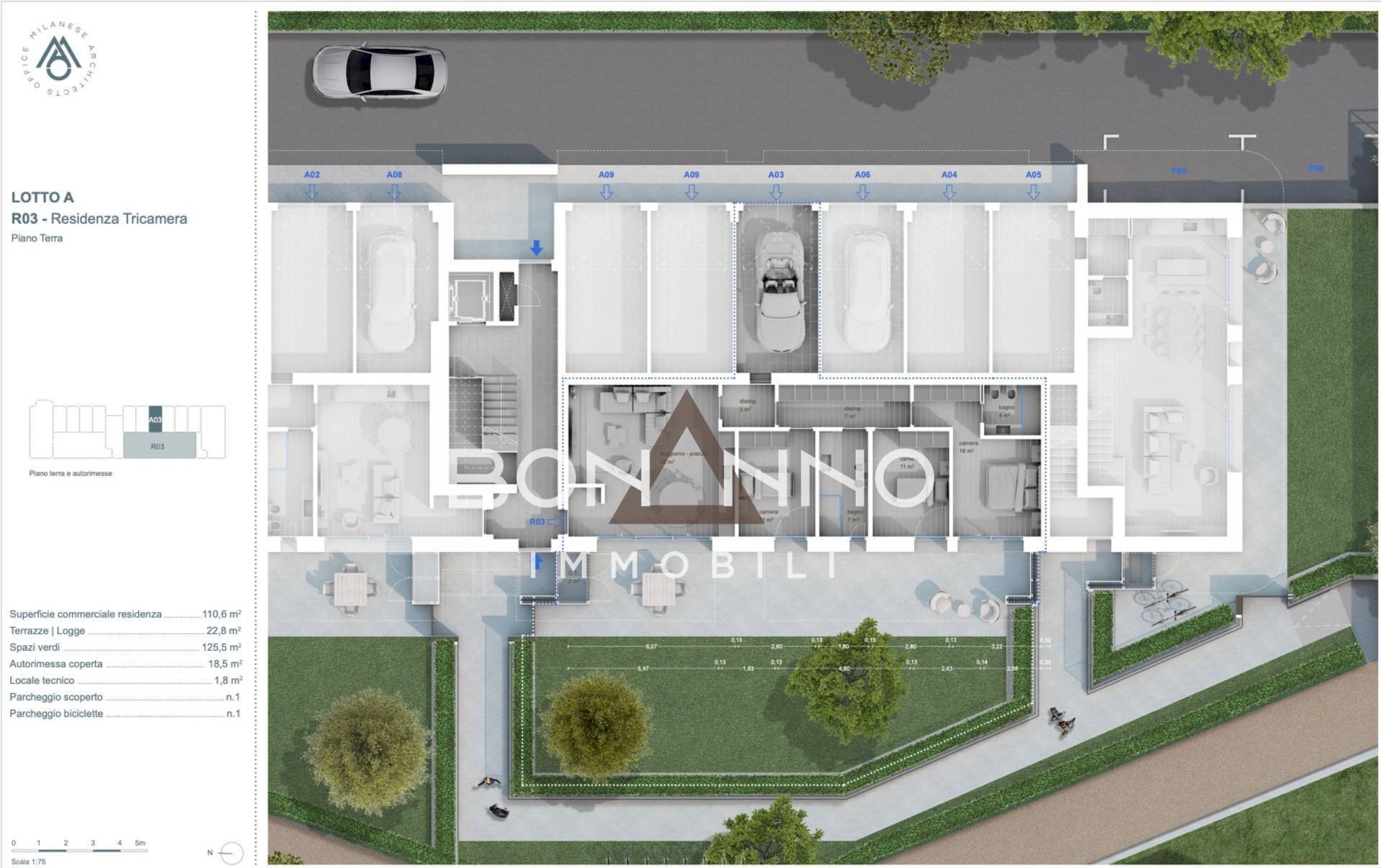 Foto 19 - Quadrilocale VIA GARZONI, Treviso - planimetria 1