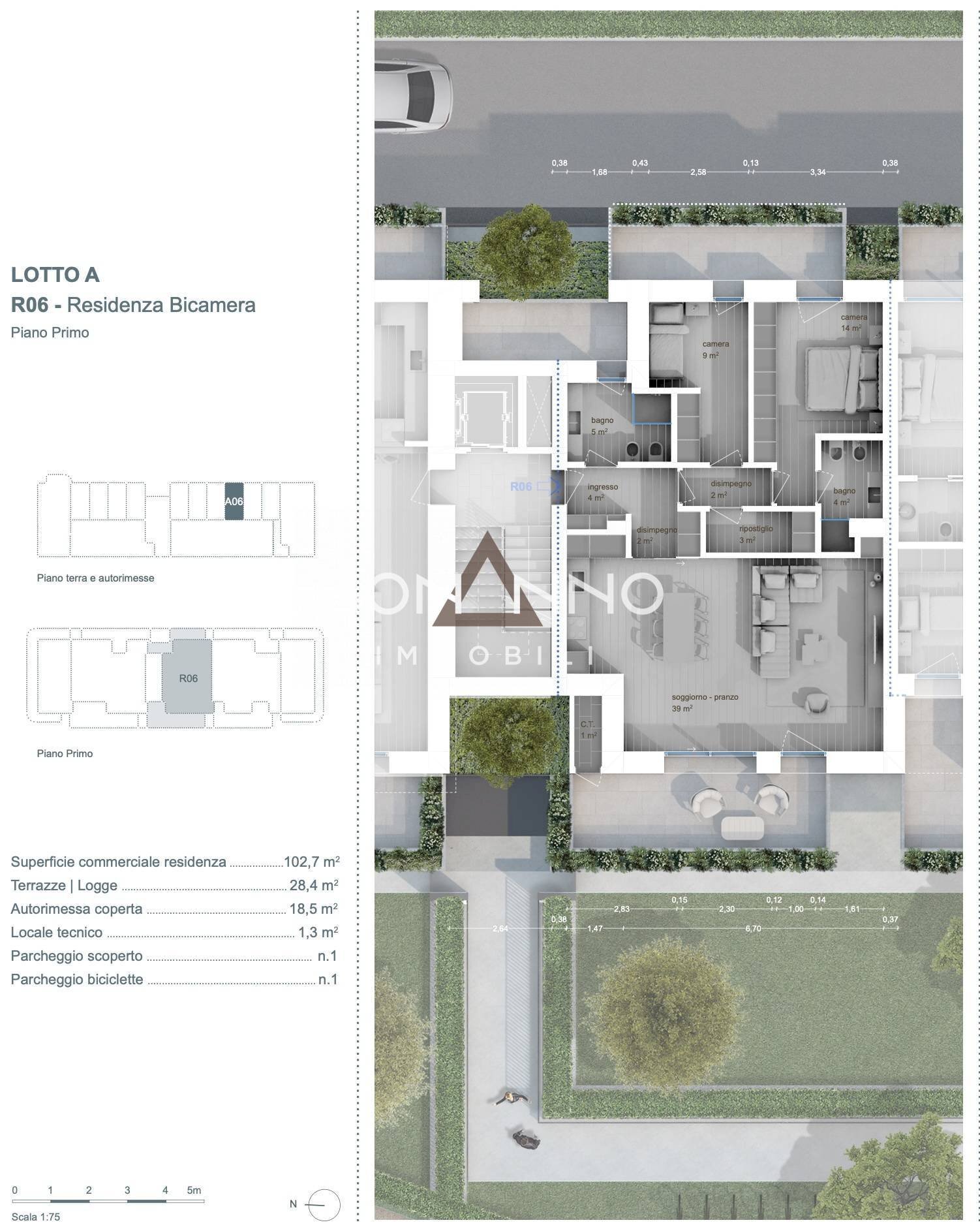 Foto 19 - Appartamento VIA GARZONI, Treviso - planimetria 1