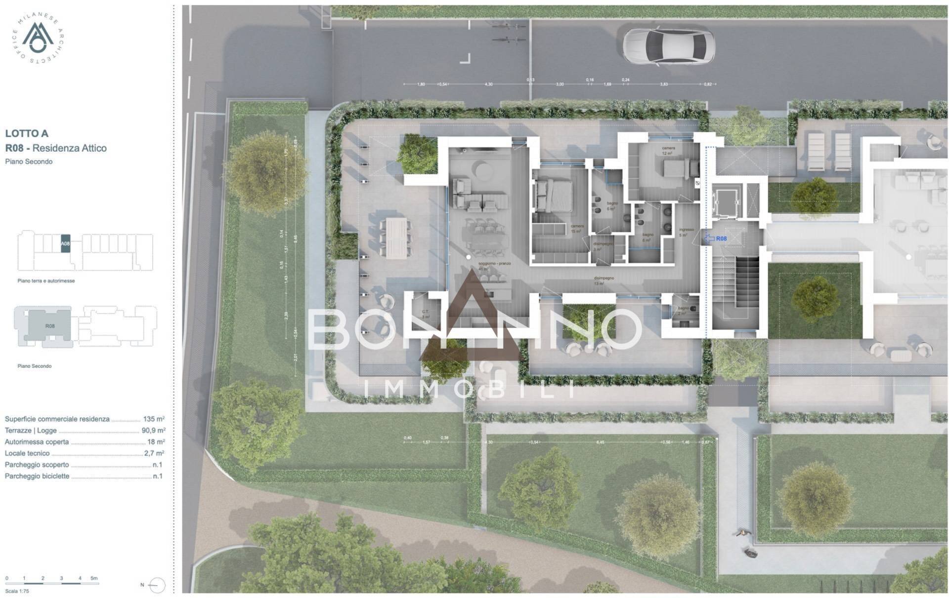 Foto 19 - Attico VIA GARZONI, Treviso - planimetria 1