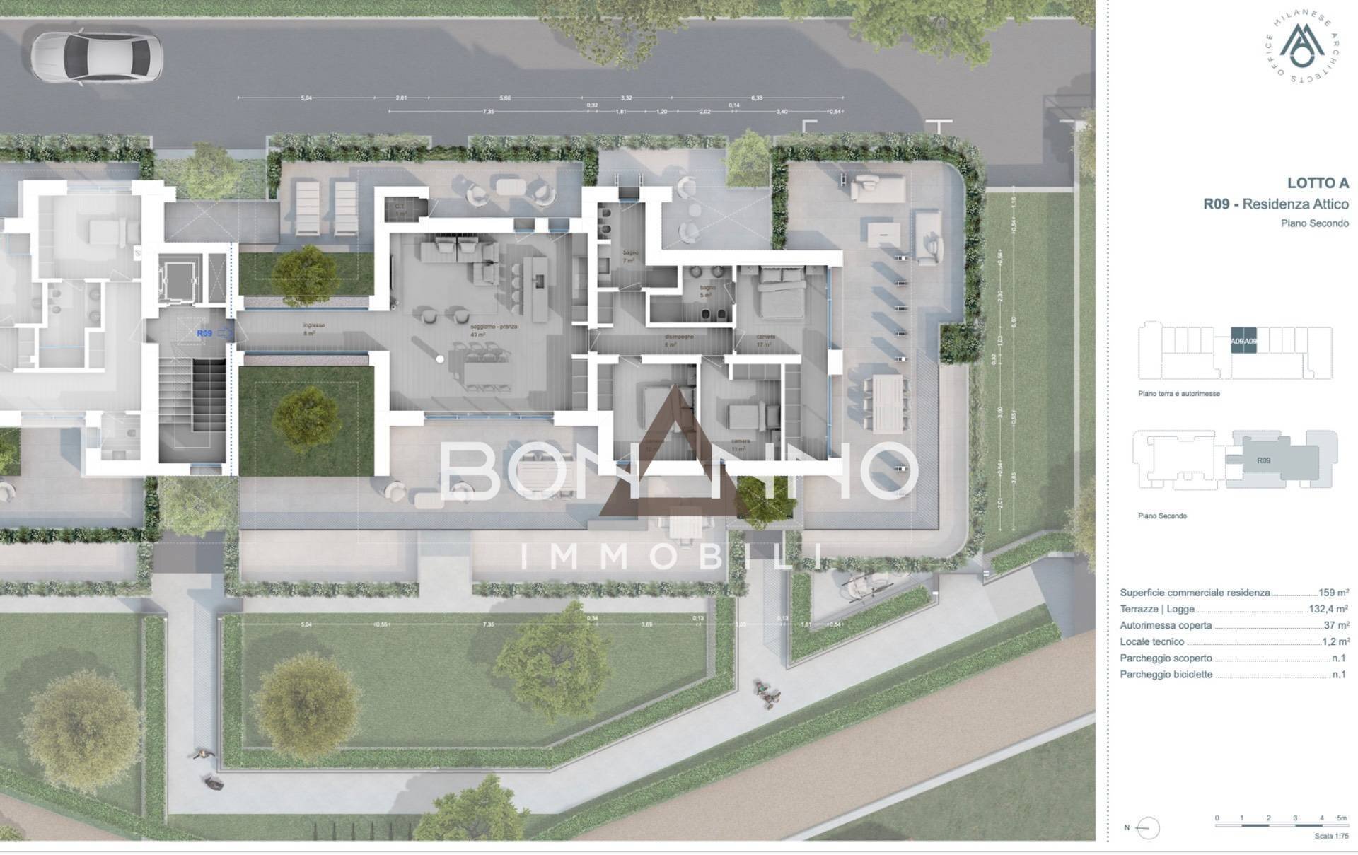 Foto 19 - Attico VIA GARZONI, Treviso - planimetria 1